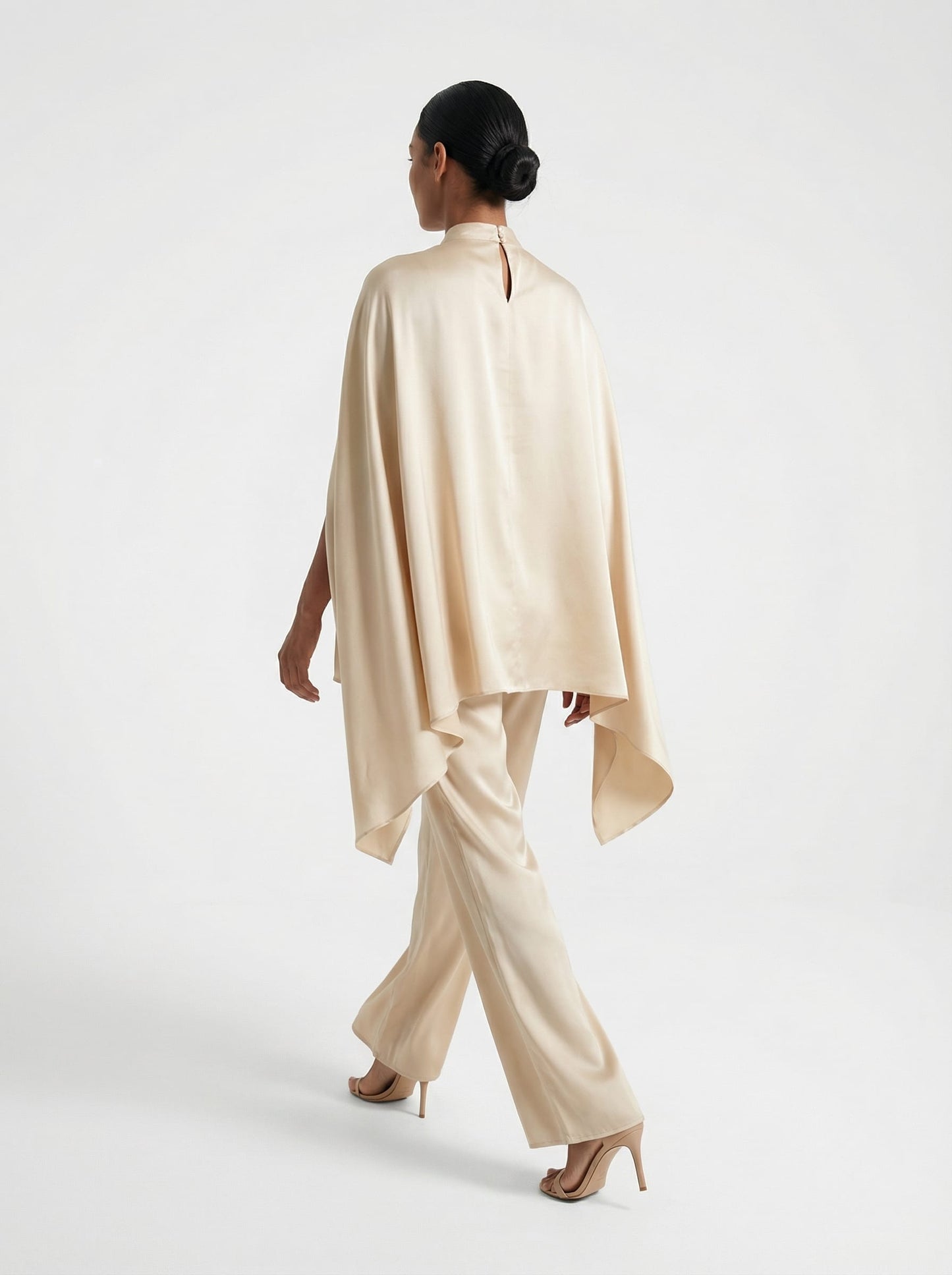 Silk Asymmetric Drape Set