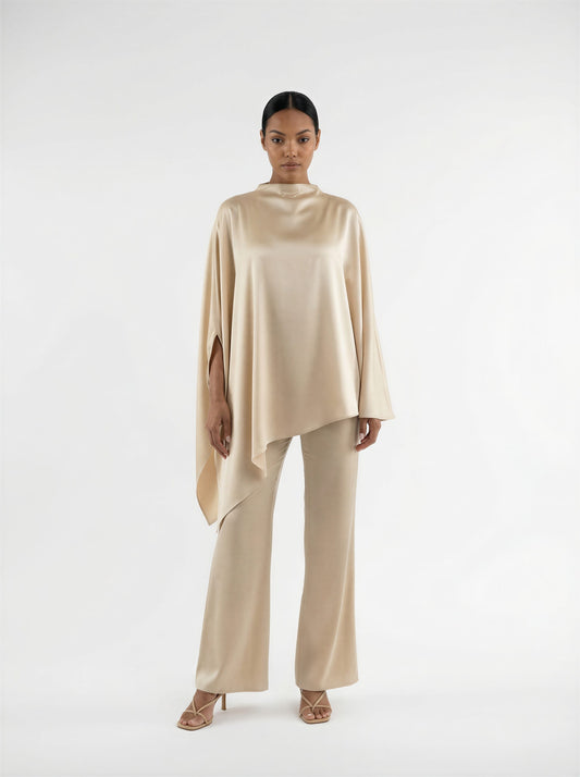 Silk Asymmetric Drape Set